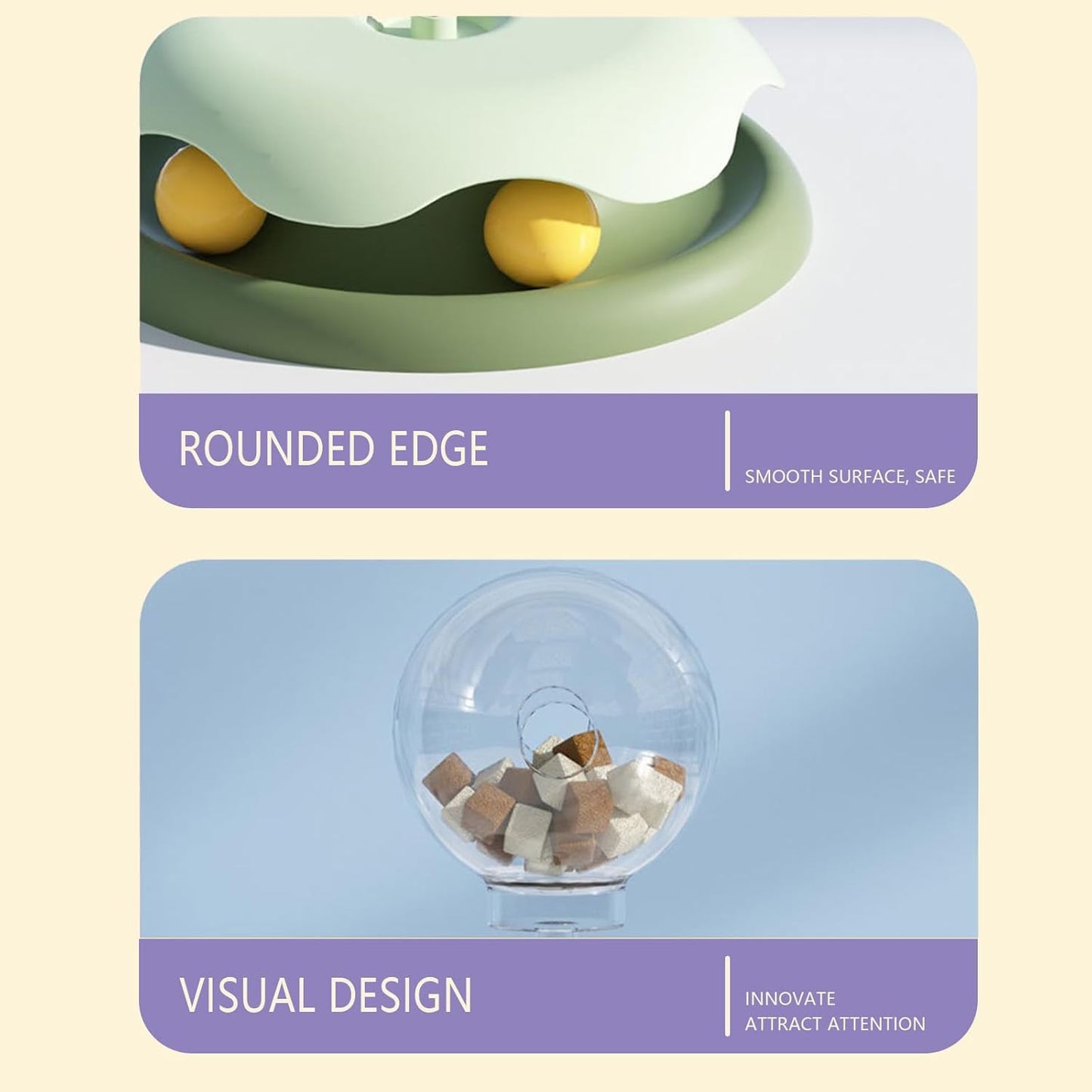 Interactive Turntable Toy with Snack Dispenser