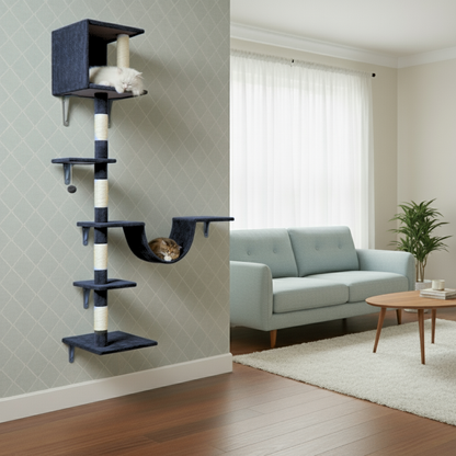 Wall Mounted 200 cm Cat Scratch Post – Cat Tree – Cat Tower
