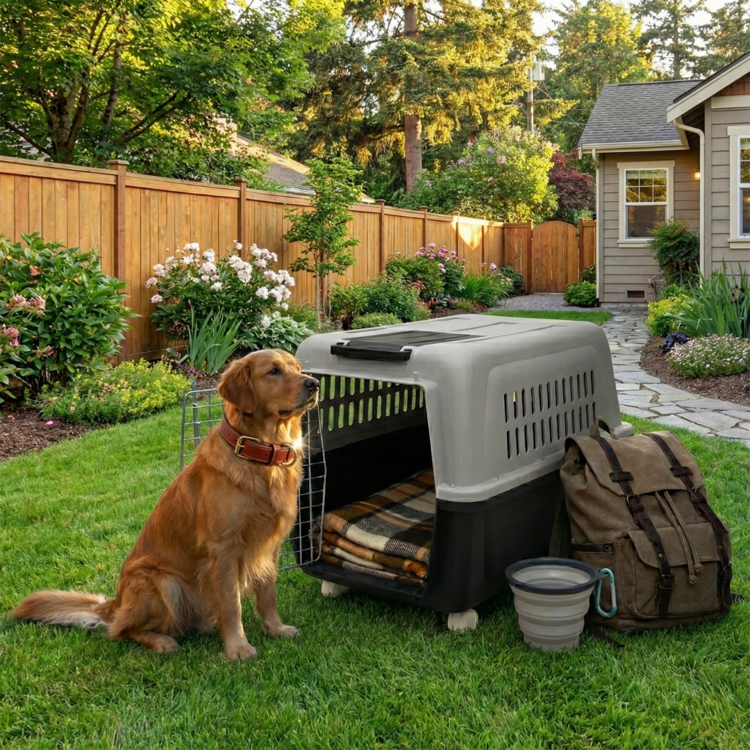 Mobile Pet Carrier with Wheels