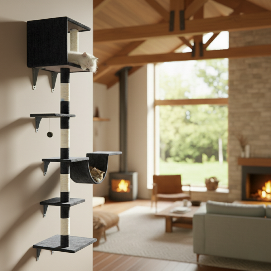 Wall Mounted 200 cm Cat Scratch Post – Cat Tree – Cat Tower