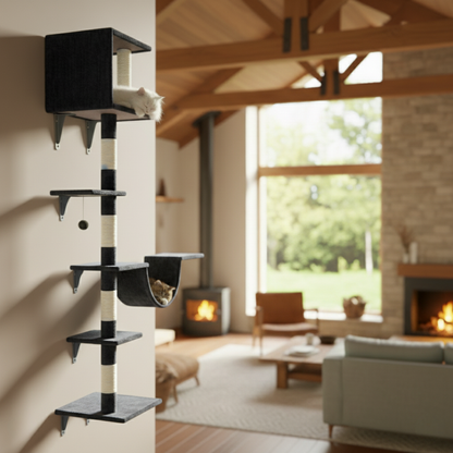 Wall Mounted 200 cm Cat Scratch Post – Cat Tree – Cat Tower