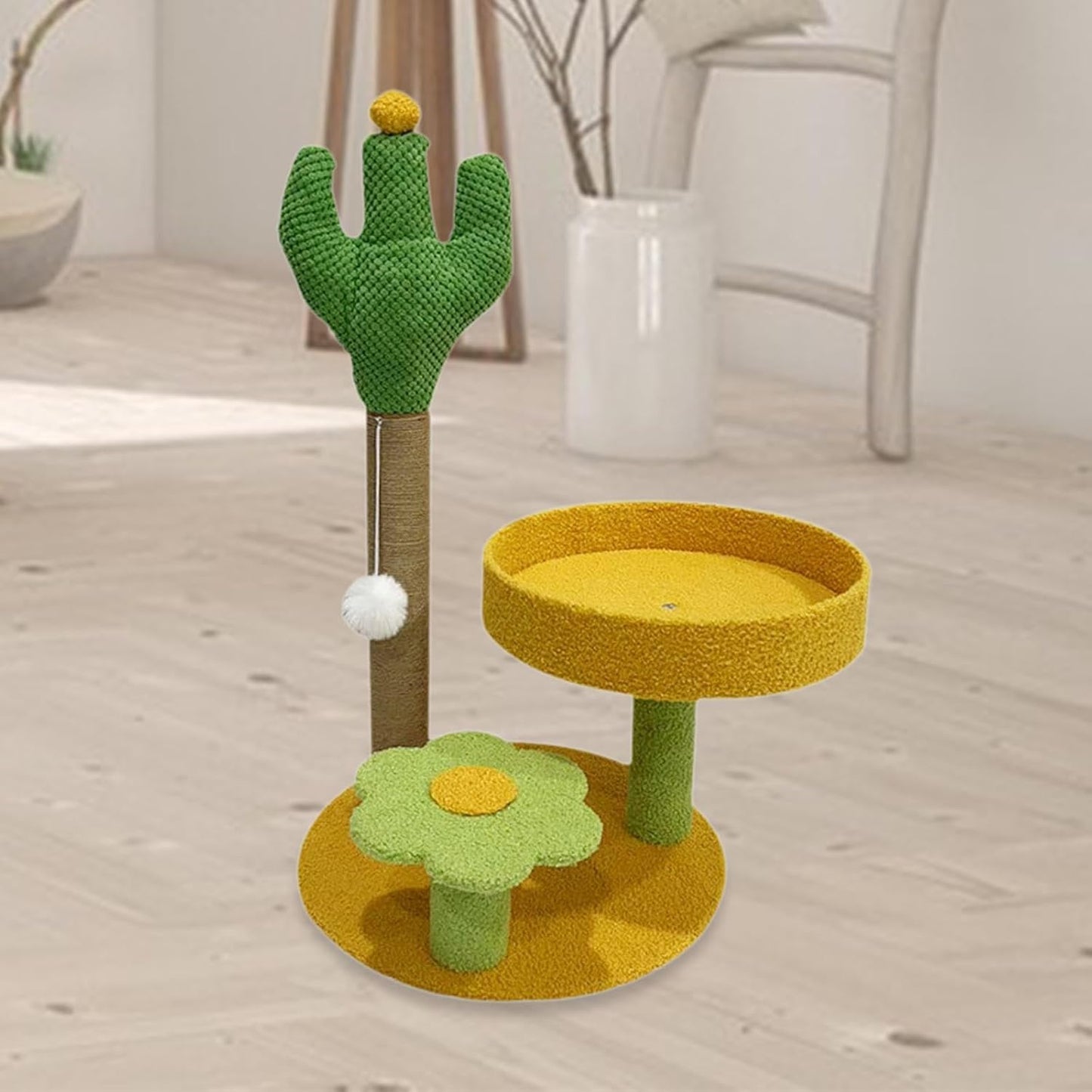 Bloom & Cactus Multi-Level Cat Post