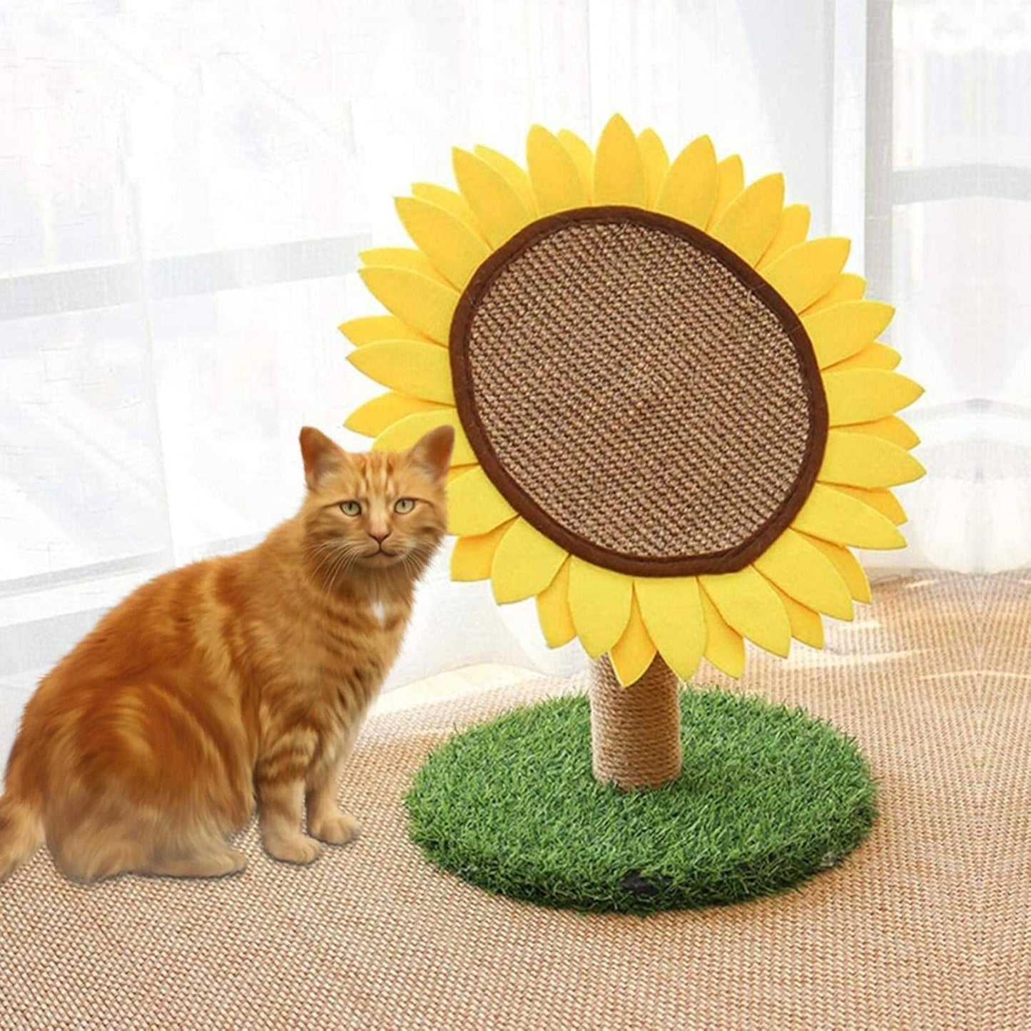 Sunflower Cat Post
