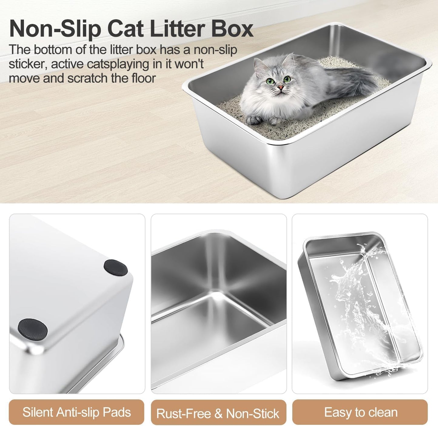 Stainless Steel Litter Box