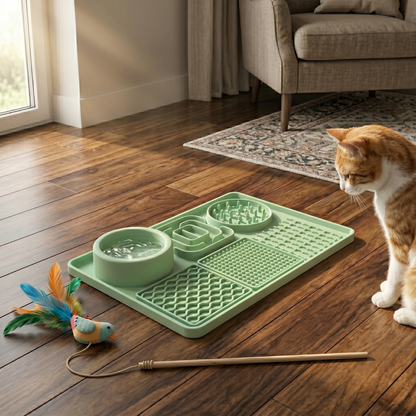 Ollie Slow Feeder & Lick Mat