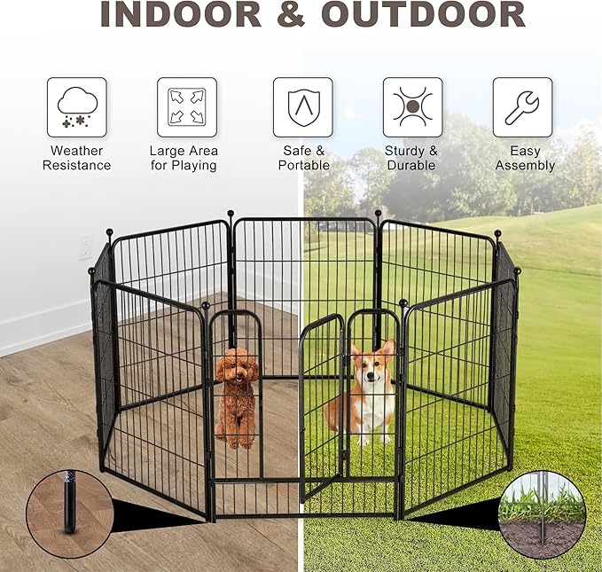 Heavy-Duty Foldable Pet Playpen