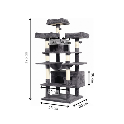 175 cm Cat Scratch Post - Cat Tree - Cat Tower