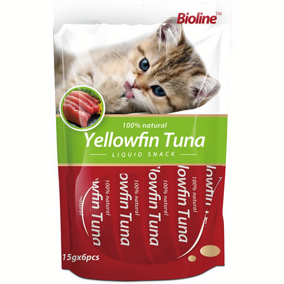 Bioline Liquid Snack – Sachet Treat (6 x 15g Sachets)