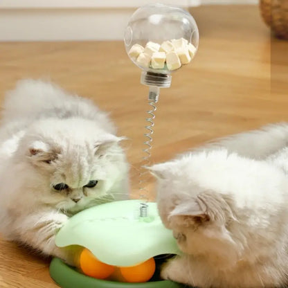Interactive Turntable Toy with Snack Dispenser