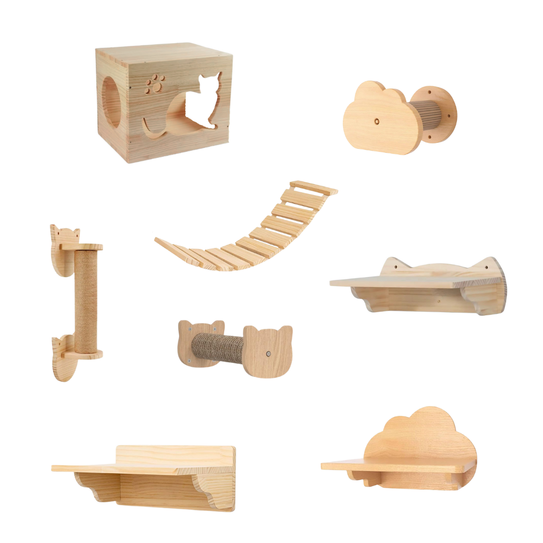 Wall-Mounted Cat Furniture Set