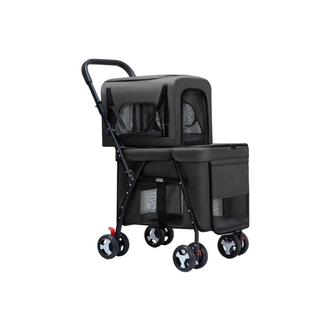 Double Decker Pet Stroller – Cat & Dog Pram