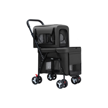 Double Decker Pet Stroller – Cat & Dog Pram