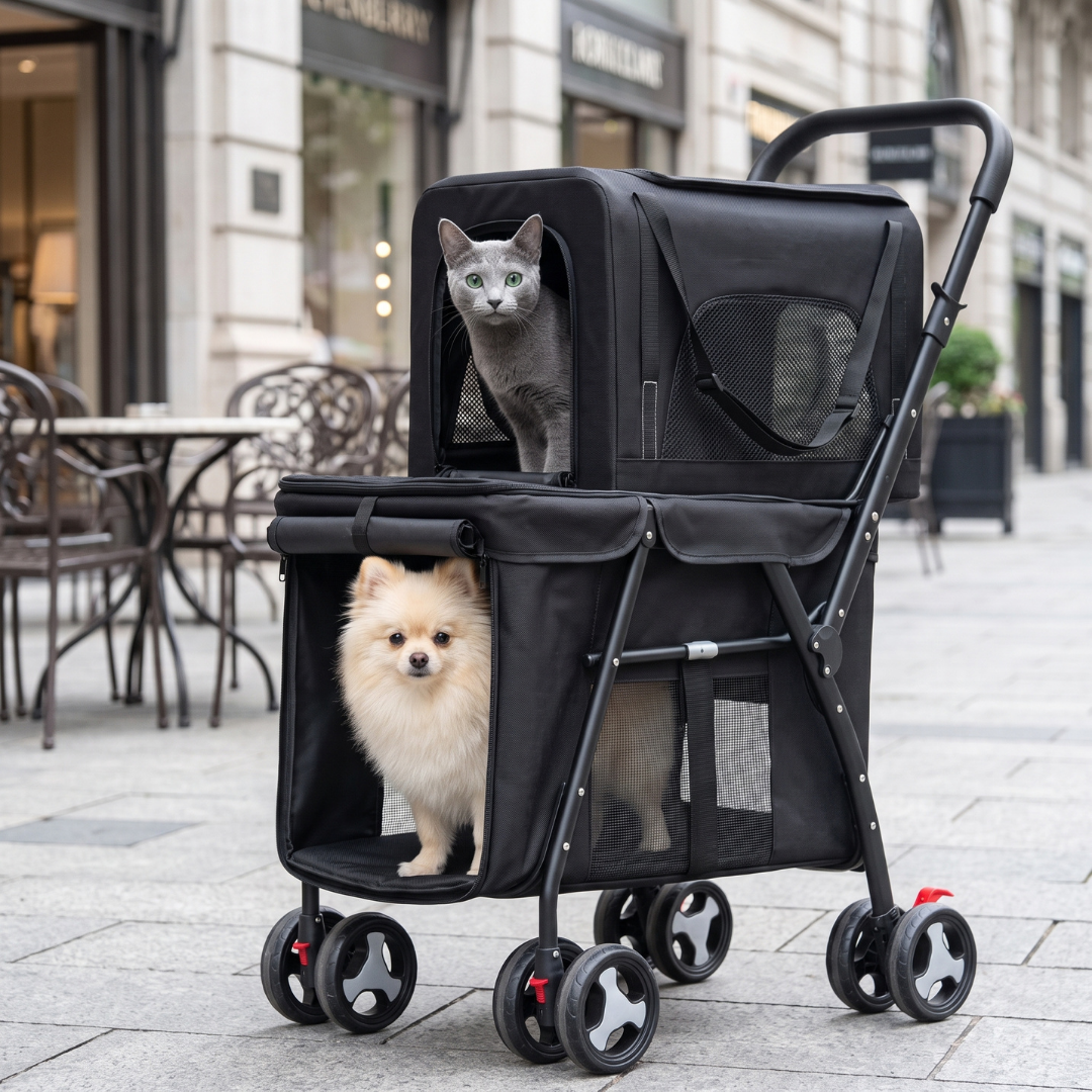Double Decker Pet Stroller – Pet Pram