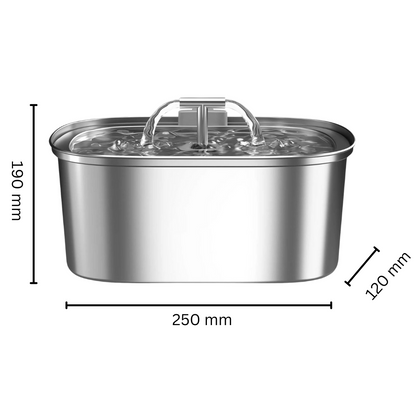 Stainless Steel Pet Water Fountain with Filter