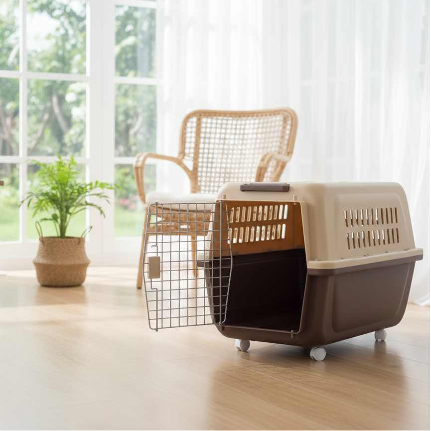 Mobile Pet Carrier with Wheels