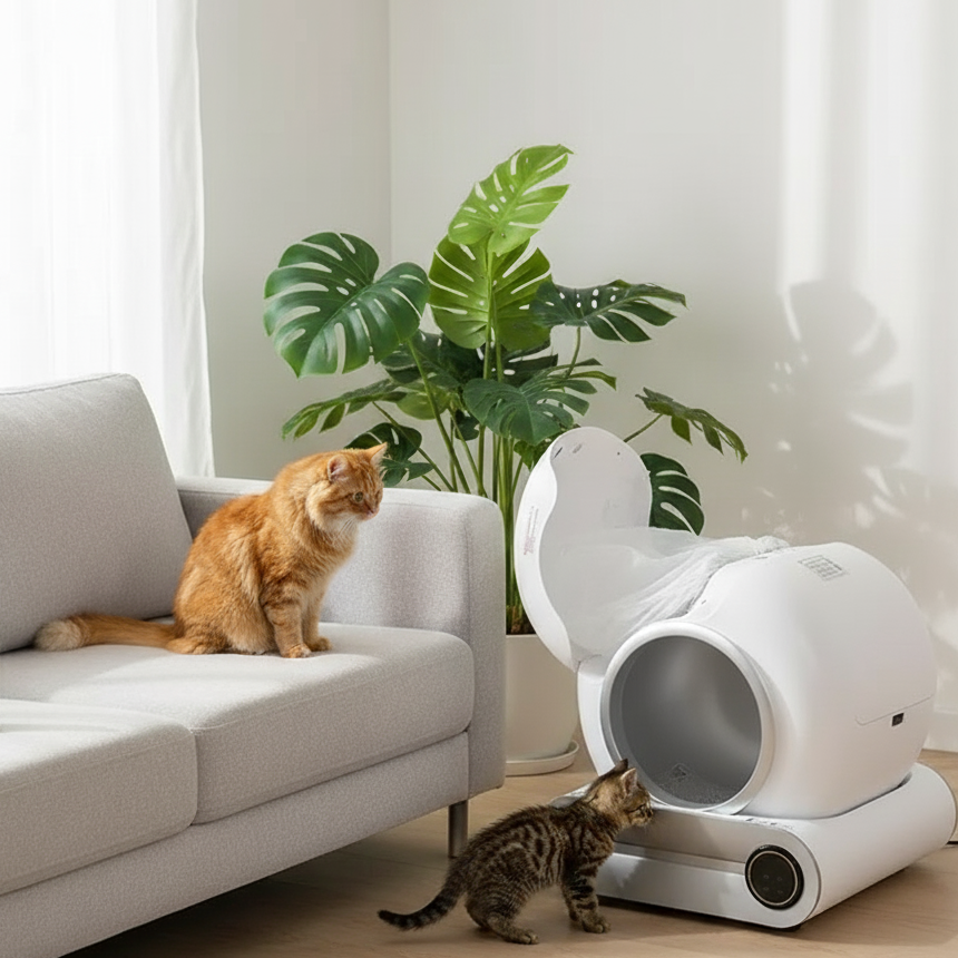 Disposable Drawstring Bags - LitterMate - 5 Rolls (15 bags per roll)