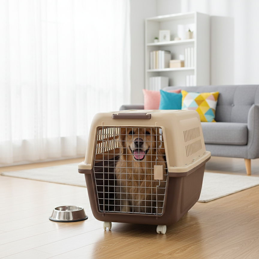 Mobile Pet Carrier with Wheels