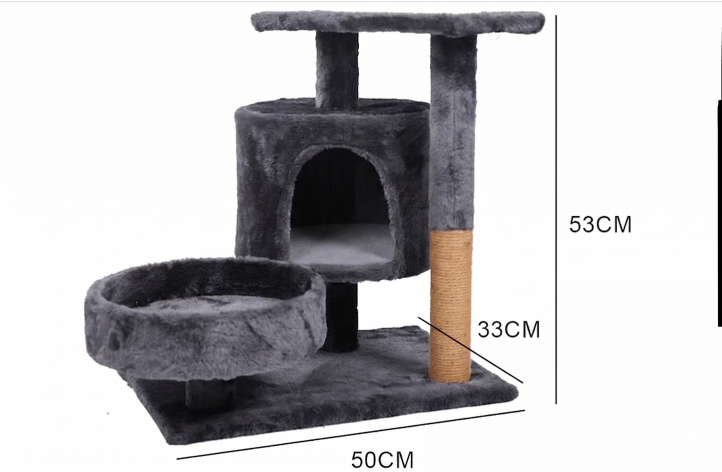 53 cm Cat Scratch Post - Cat Tree – Cat Scratch Post