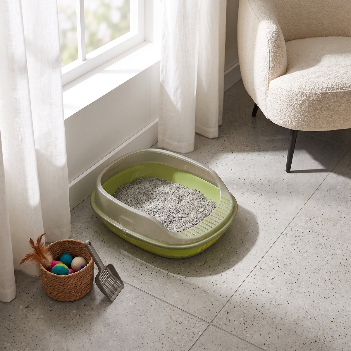 Catrium Semi-Enclosed Litter Box