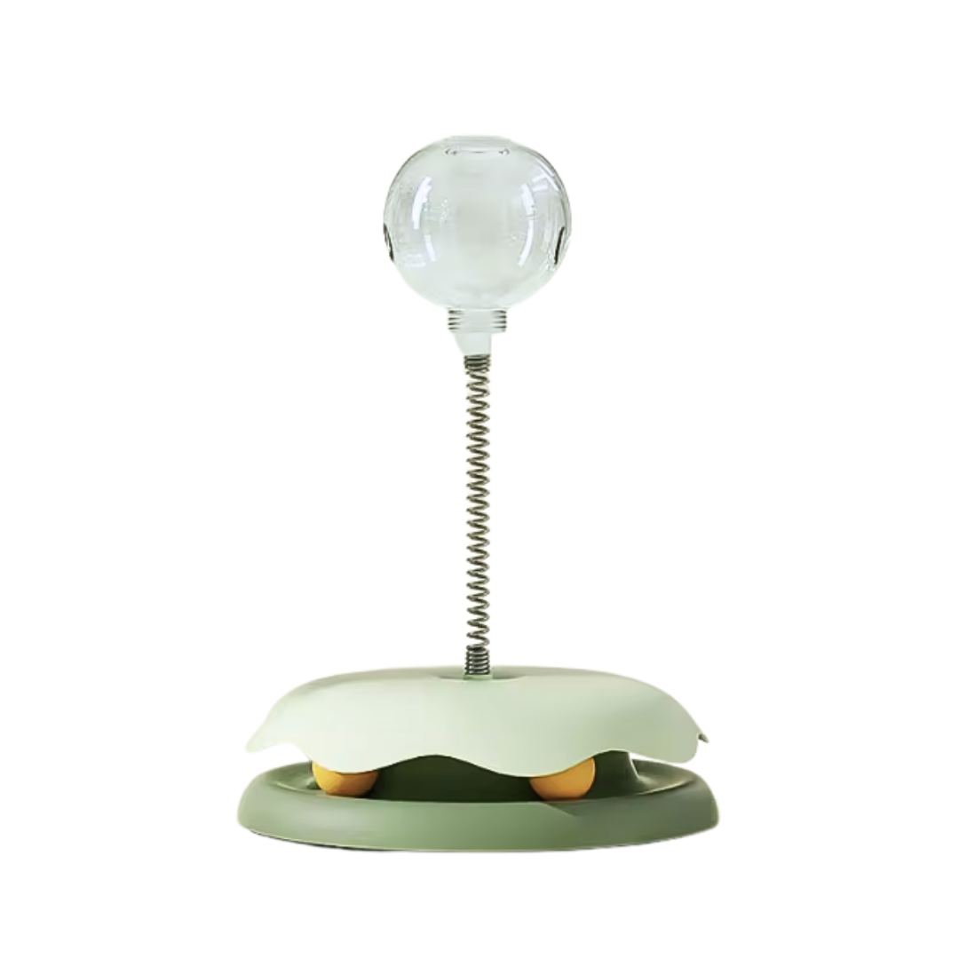 Interactive Turntable Toy with Snack Dispenser