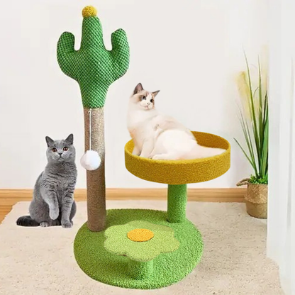 Bloom & Cactus Multi-Level Cat Post