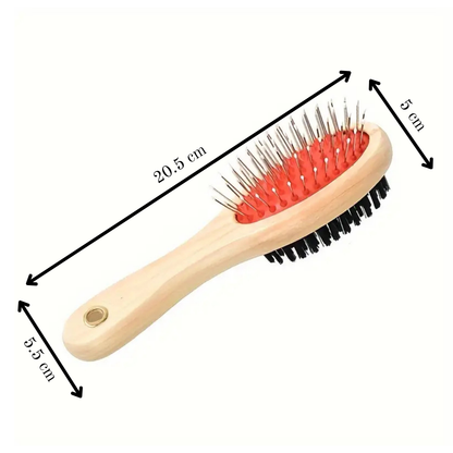 Double-Sided Pet Grooming Brush