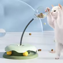 Interactive Turntable Toy with Snack Dispenser