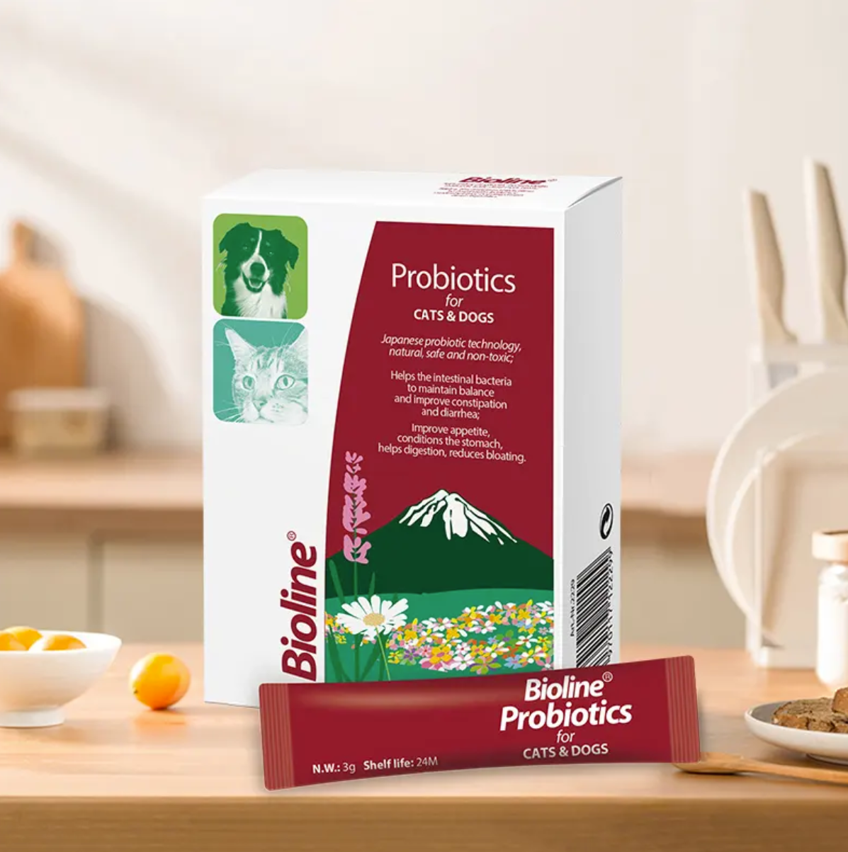 Bioline - Probiotics for Cats & Dogs (10 x 3g Sachets)