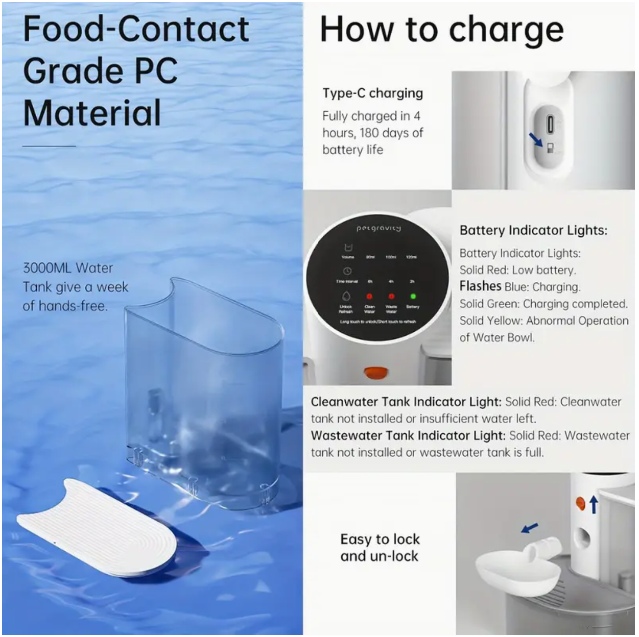 Smart Self-Refill Pet Water Fountain