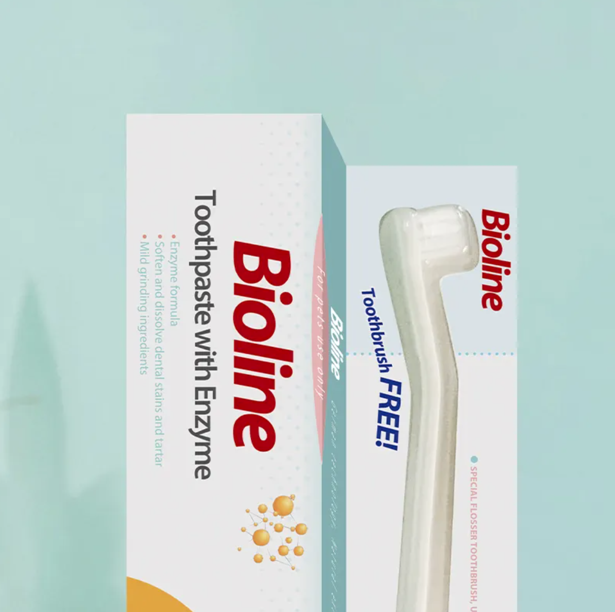 Premium Paws – Bioline - Enzyme Toothpaste Set – Melon Flavor – 50g