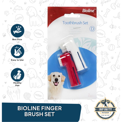 Bioline - Pet Finger Toothbrush Set