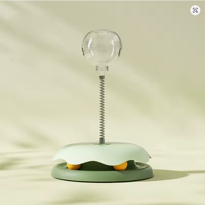 Interactive Turntable Toy with Snack Dispenser