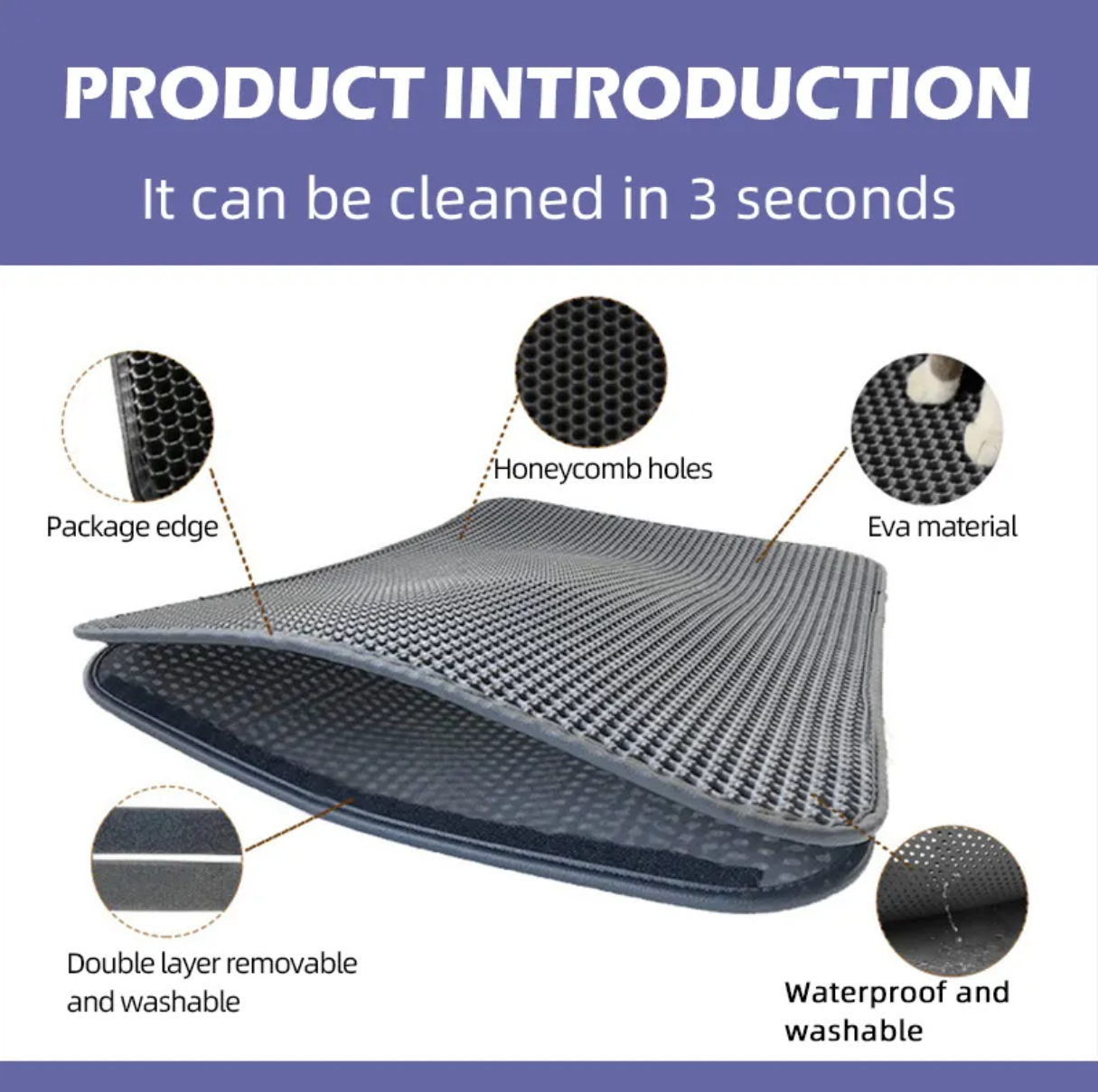 Honeycomb Cat Litter Mat