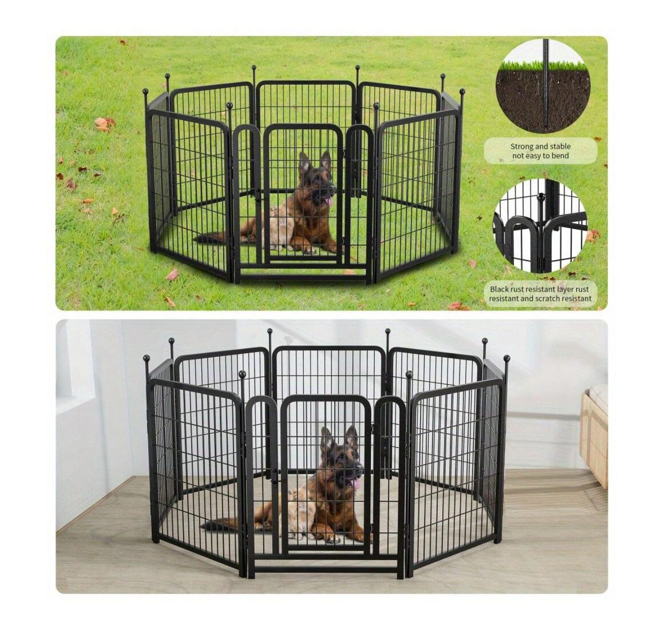 Heavy-Duty Foldable Pet Playpen