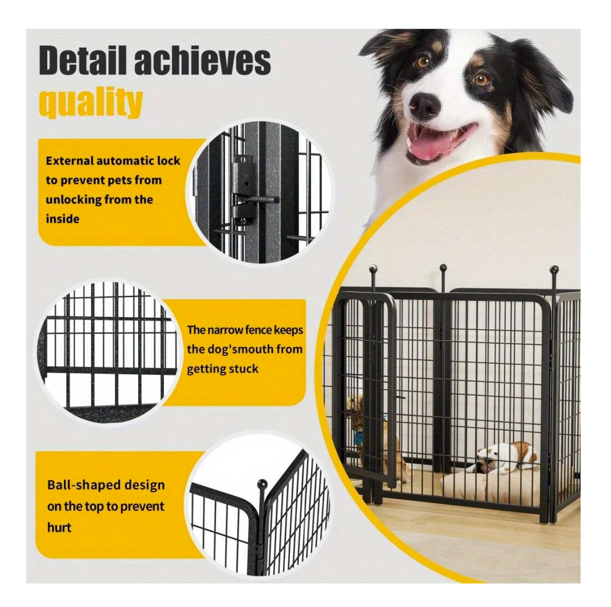 Heavy-Duty Foldable Pet Playpen