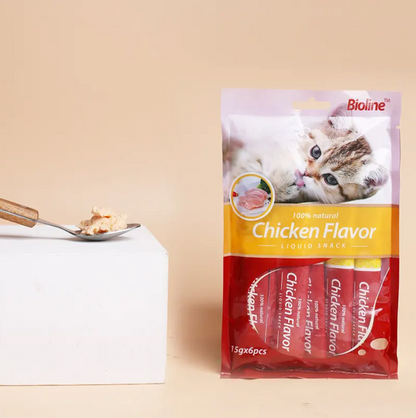 Bioline Liquid Snack – Sachet Treat (6 x 15g Sachets)