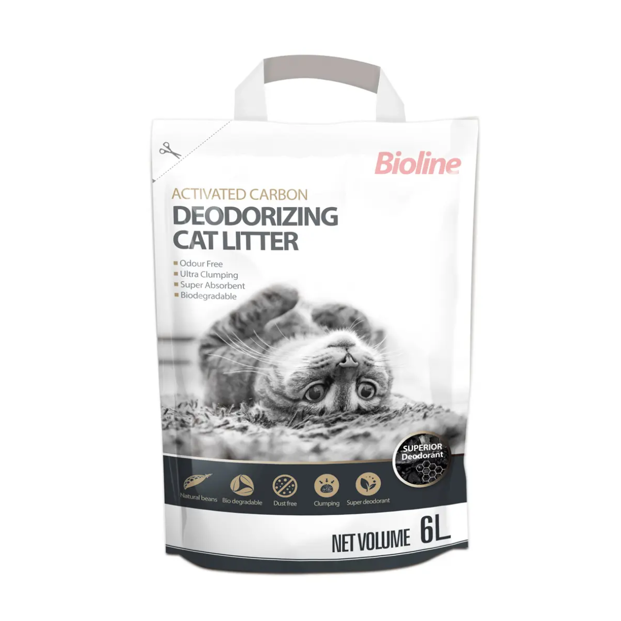 Bioline - Activated Carbon Deodorizing Clumping Cat Litter