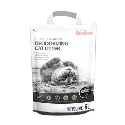 Bioline - Activated Carbon Deodorizing Clumping Cat Litter