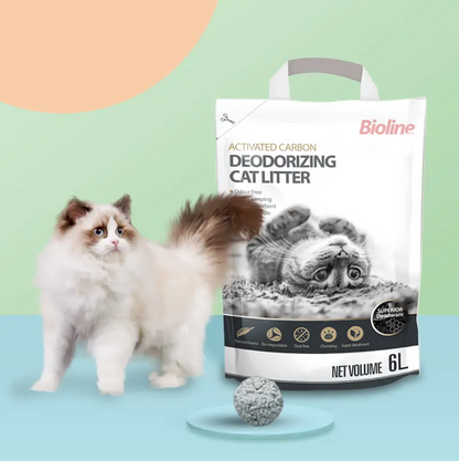 Bioline - Activated Carbon Deodorizing Clumping Cat Litter