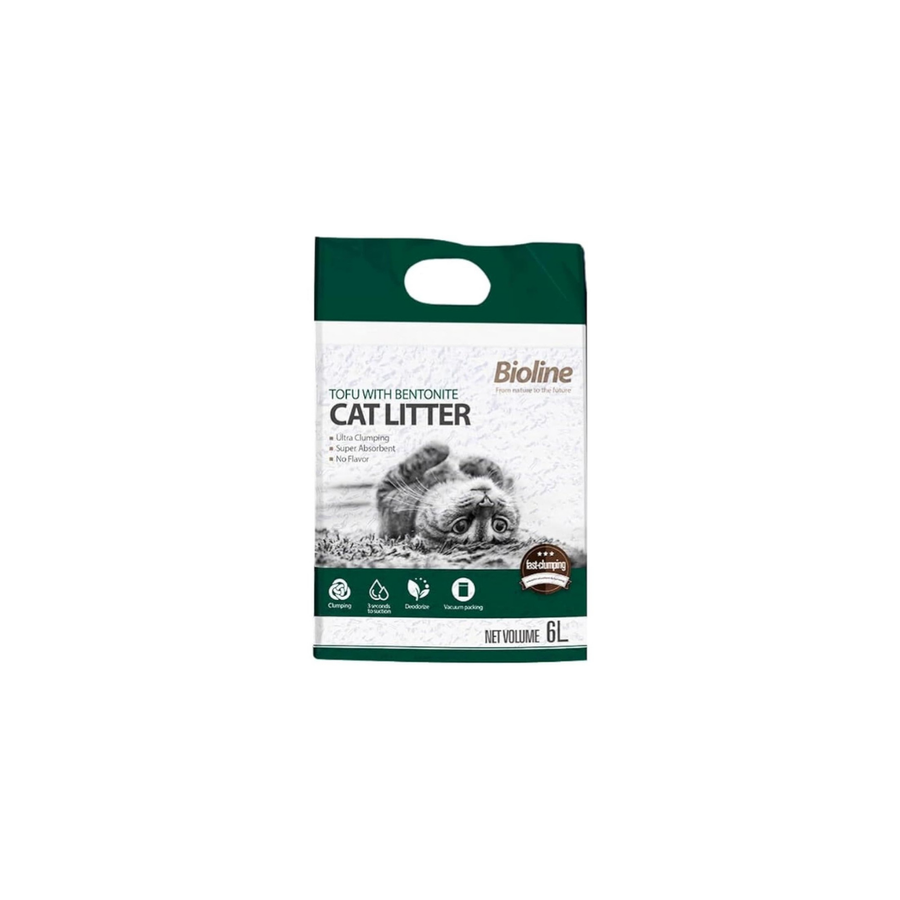 Bioline Tofu & Bentonite Cat Litter – 6L
