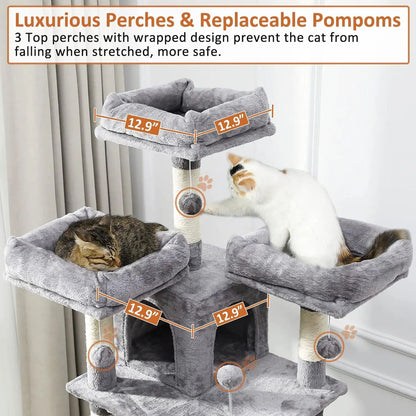 185 cm Cat Scratch Post - Cat Tree - Cat Tower