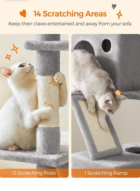 220 cm Extra Large Cat Scratch Post - Cat Tree – Cat Tower