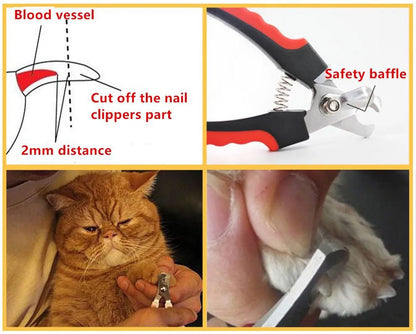 Stainless Steel Nail Clippers for Cats & Small Pets
