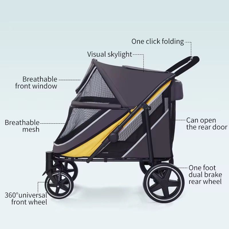 Large Dog Stroller - Pet Sports Pram