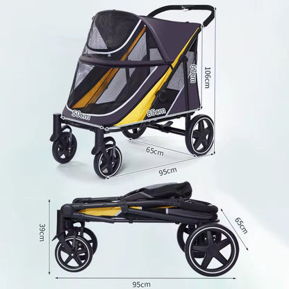 Large Dog Stroller - Pet Sports Pram
