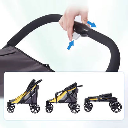 Large Dog Stroller - Pet Sports Pram