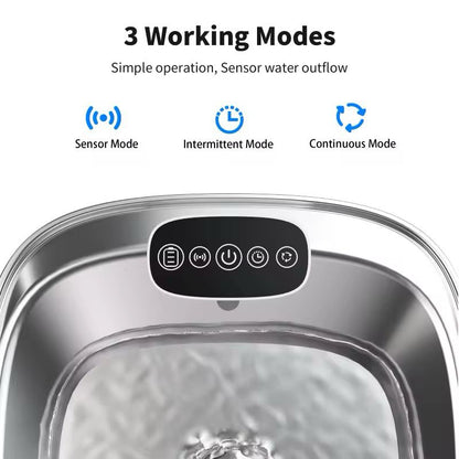 Smart Stainless Steel Pet Water Fountain with Filter