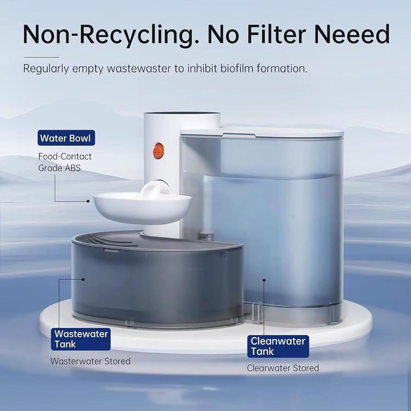 Smart Self-Refill Pet Water Fountain