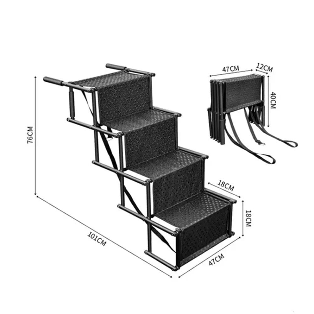 Foldable Large Anti-Slip Pet Stairs - Large Dogs