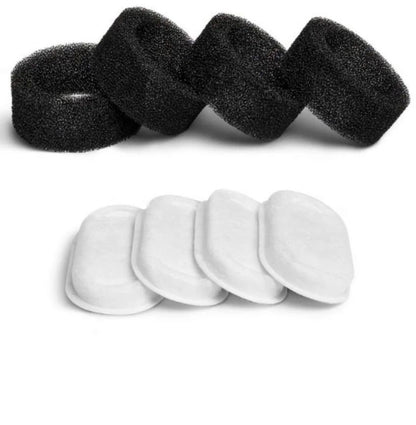 4-Pack Replacement Filters & Sponges for Pet Water Fountains